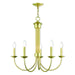 Livex Lighting - 42685-02 - Five Light Chandelier - Estate - Polished Brass