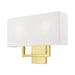 Livex Lighting - 50991-02 - Two Light Wall Sconce - Pierson - Polished Brass
