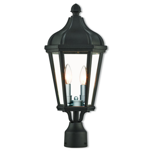 Livex Lighting - 76188-14 - Two Light Outdoor Post Lantern - Morgan - Textured Black
