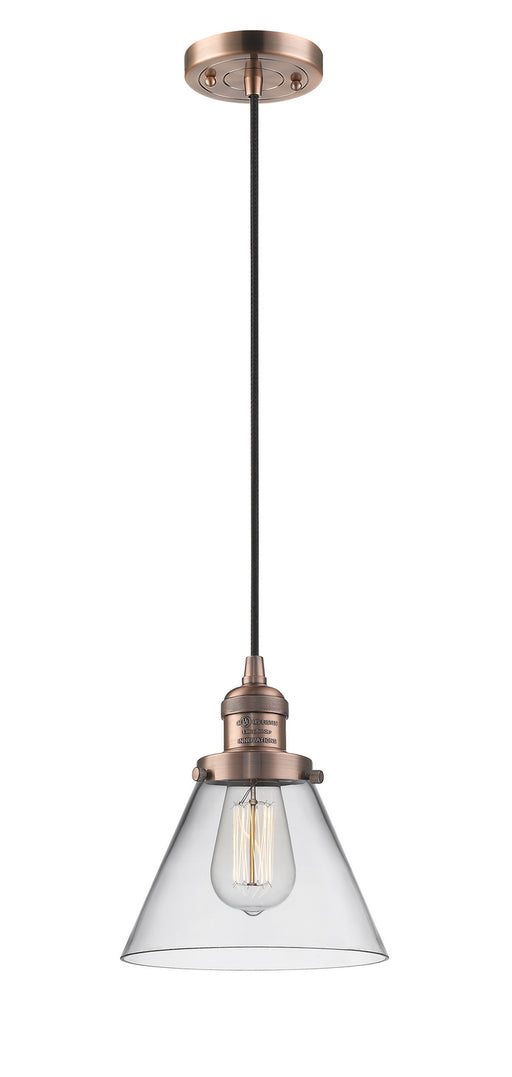 Innovations - 201C-AC-G42 - One Light Mini Pendant - Franklin Restoration - Antique Copper