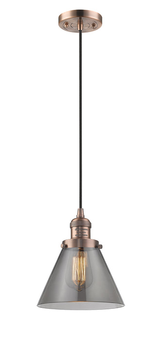 Innovations - 201C-AC-G43 - One Light Mini Pendant - Franklin Restoration - Antique Copper