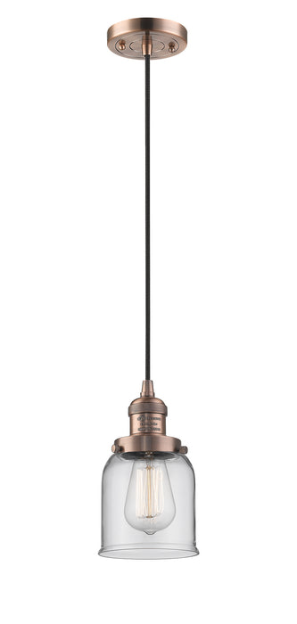 Innovations - 201C-AC-G52 - One Light Mini Pendant - Franklin Restoration - Antique Copper