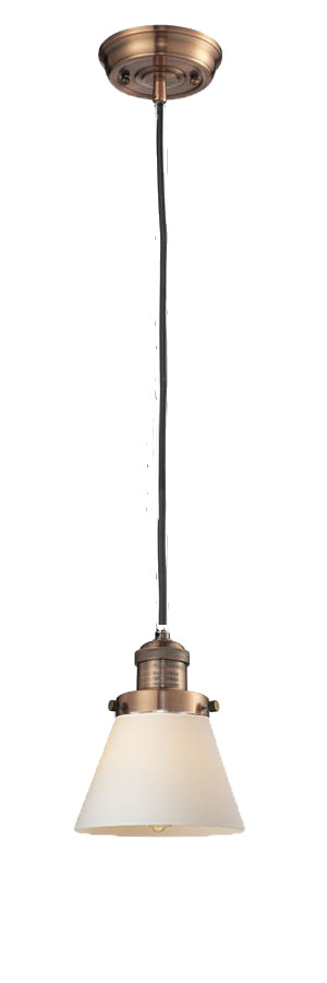 Innovations - 201C-AC-G61 - One Light Mini Pendant - Franklin Restoration - Antique Copper