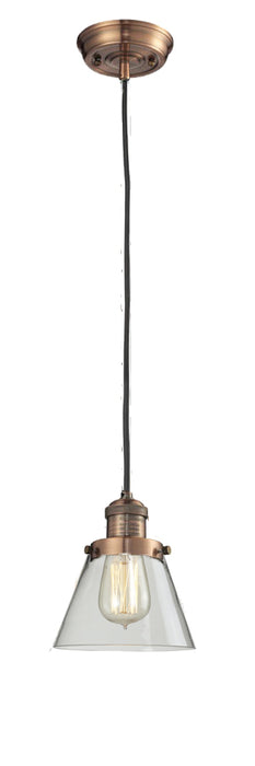 Innovations - 201C-AC-G62 - One Light Mini Pendant - Franklin Restoration - Antique Copper