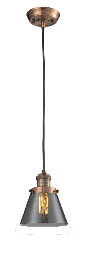 Innovations - 201C-AC-G63 - One Light Mini Pendant - Franklin Restoration - Antique Copper