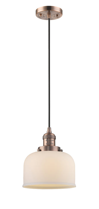 Innovations - 201C-AC-G71 - One Light Mini Pendant - Franklin Restoration - Antique Copper