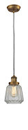 Innovations - 201C-BB-G142 - One Light Mini Pendant - Franklin Restoration - Brushed Brass