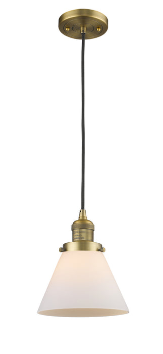 Innovations - 201C-BB-G41 - One Light Mini Pendant - Franklin Restoration - Brushed Brass