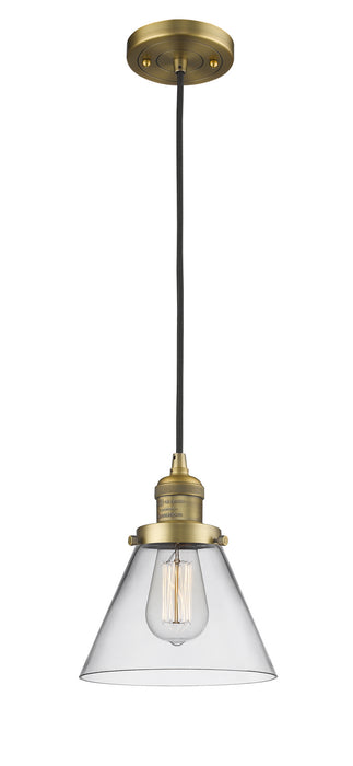 Innovations - 201C-BB-G42 - One Light Mini Pendant - Franklin Restoration - Brushed Brass
