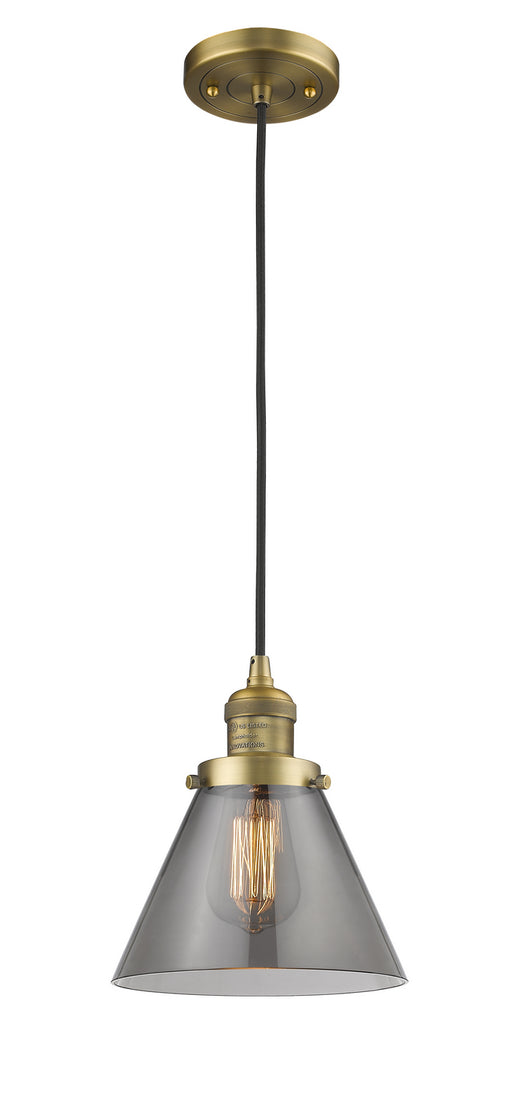 Innovations - 201C-BB-G43 - One Light Mini Pendant - Franklin Restoration - Brushed Brass