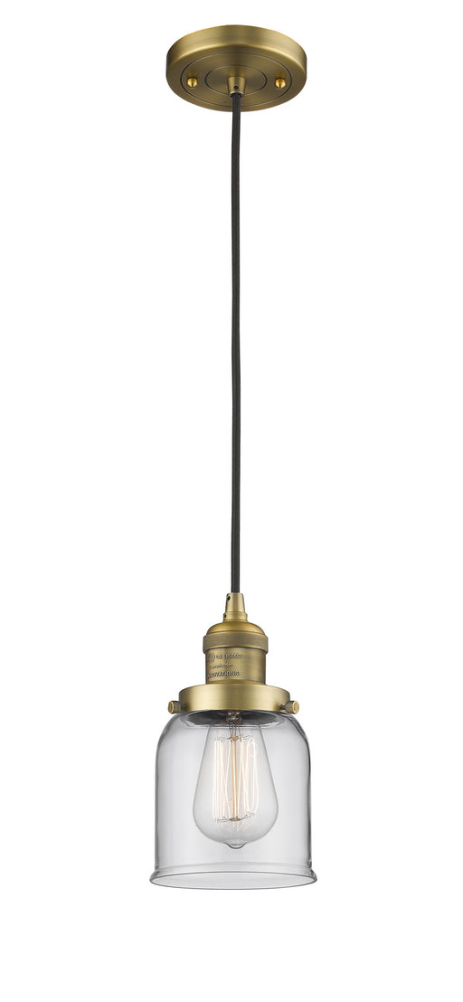 Innovations - 201C-BB-G52 - One Light Mini Pendant - Franklin Restoration - Brushed Brass