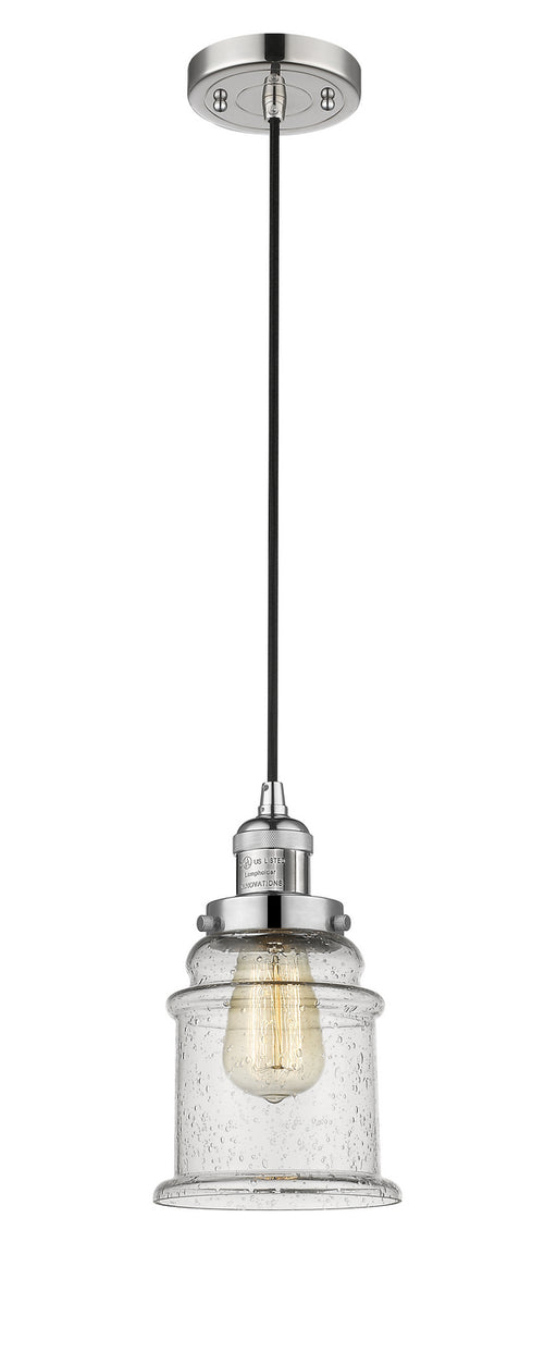 Innovations - 201C-PN-G184 - One Light Mini Pendant - Franklin Restoration - Polished Nickel