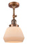 Innovations - 201F-AC-G171 - One Light Semi-Flush Mount - Franklin Restoration - Antique Copper