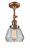 Innovations - 201F-AC-G172 - One Light Semi-Flush Mount - Franklin Restoration - Antique Copper