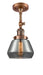 Innovations - 201F-AC-G173 - One Light Semi-Flush Mount - Franklin Restoration - Antique Copper