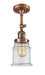 Innovations - 201F-AC-G182 - One Light Semi-Flush Mount - Franklin Restoration - Antique Copper