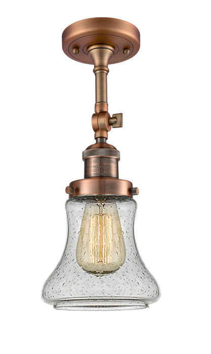 Innovations - 201F-AC-G194 - One Light Semi-Flush Mount - Franklin Restoration - Antique Copper