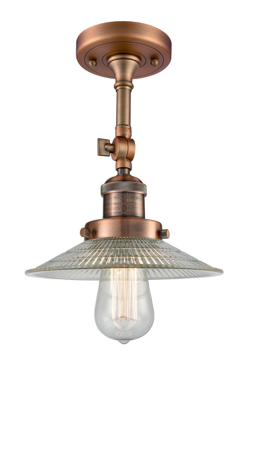 Innovations - 201F-AC-G2 - One Light Semi-Flush Mount - Franklin Restoration - Antique Copper