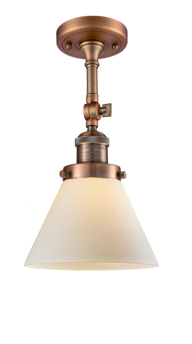 Innovations - 201F-AC-G41 - One Light Semi-Flush Mount - Franklin Restoration - Antique Copper