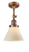 Innovations - 201F-AC-G41 - One Light Semi-Flush Mount - Franklin Restoration - Antique Copper