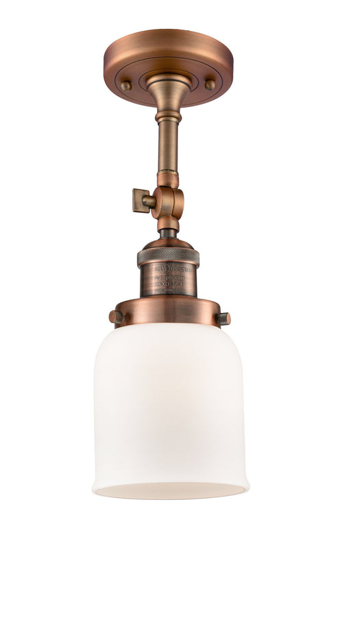 Innovations - 201F-AC-G51 - One Light Semi-Flush Mount - Franklin Restoration - Antique Copper