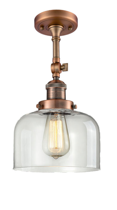 Innovations - 201F-AC-G72 - One Light Semi-Flush Mount - Franklin Restoration - Antique Copper