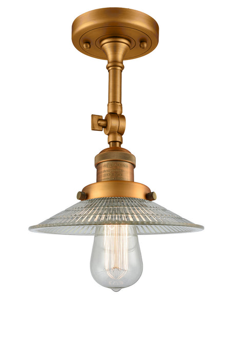 Innovations - 201F-BB-G2 - One Light Semi-Flush Mount - Franklin Restoration - Brushed Brass