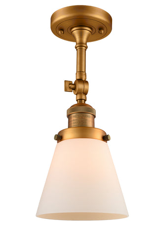 One Light Semi-Flush Mount