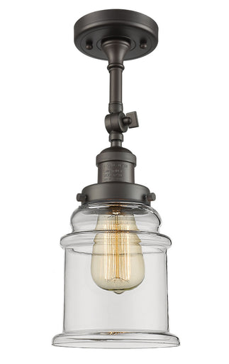 Franklin Restoration One Light Semi-Flush Mount Oil Rubbed Bronze