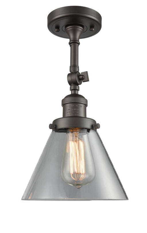 Innovations - 201F-OB-G42 - One Light Semi-Flush Mount - Franklin Restoration - Oil Rubbed Bronze