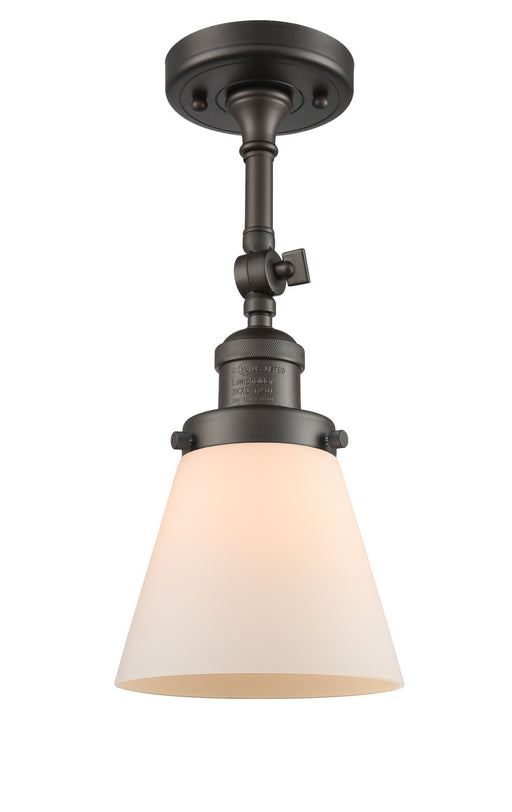 Innovations - 201F-OB-G61 - One Light Semi-Flush Mount - Franklin Restoration - Oil Rubbed Bronze