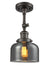 Innovations - 201F-OB-G73 - One Light Semi-Flush Mount - Franklin Restoration - Oil Rubbed Bronze
