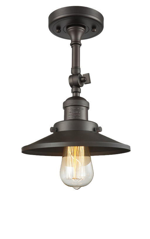 Innovations - 201F-OB-M5 - One Light Semi-Flush Mount - Franklin Restoration - Oil Rubbed Bronze