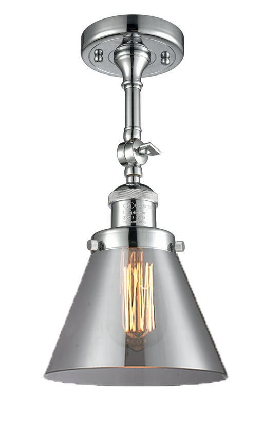 Innovations - 201F-PC-G43 - One Light Semi-Flush Mount - Franklin Restoration - Polished Chrome