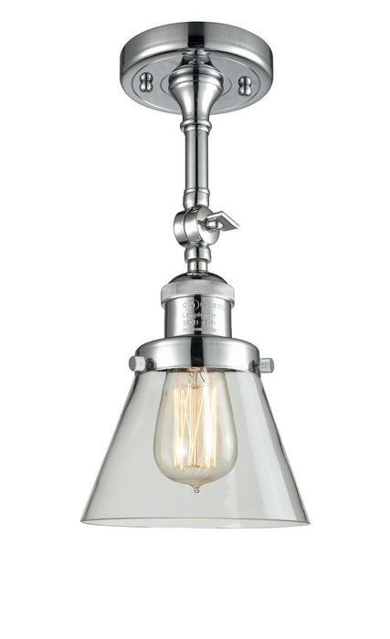 Innovations - 201F-PC-G62 - One Light Semi-Flush Mount - Franklin Restoration - Polished Chrome