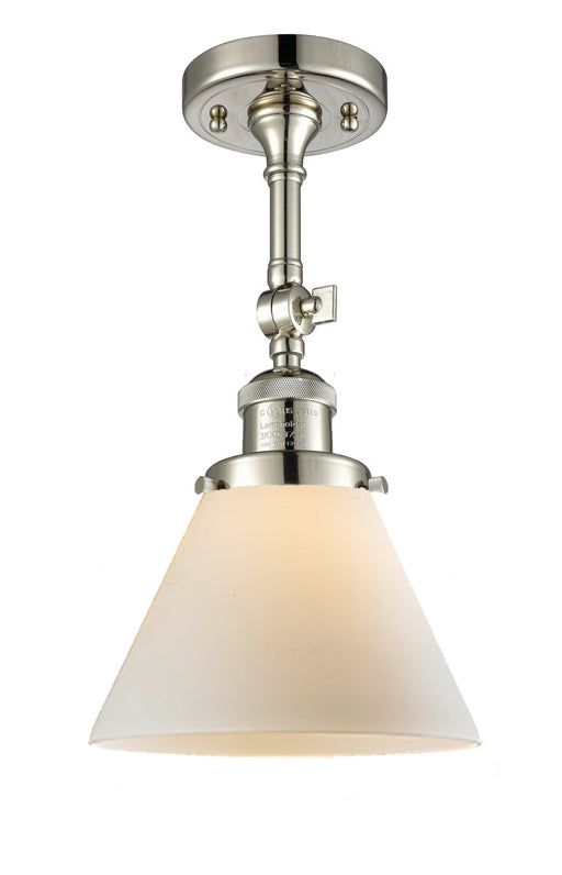 Innovations - 201F-PN-G41 - One Light Semi-Flush Mount - Franklin Restoration - Polished Nickel