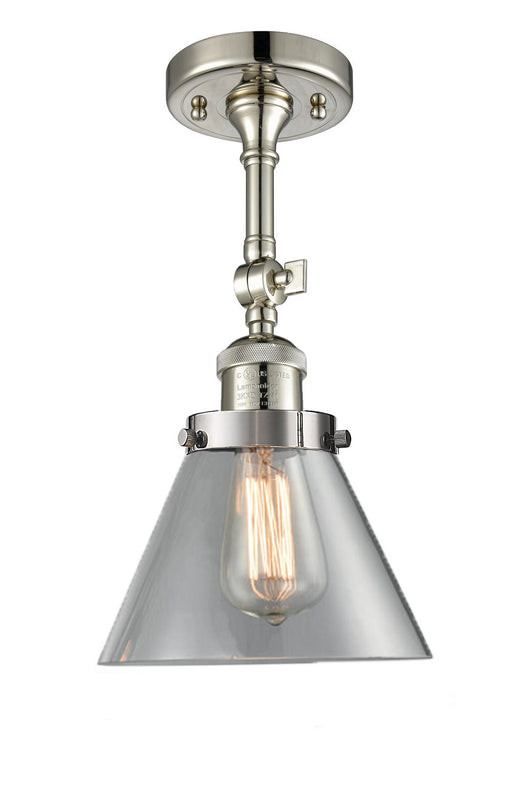 Innovations - 201F-PN-G42 - One Light Semi-Flush Mount - Franklin Restoration - Polished Nickel