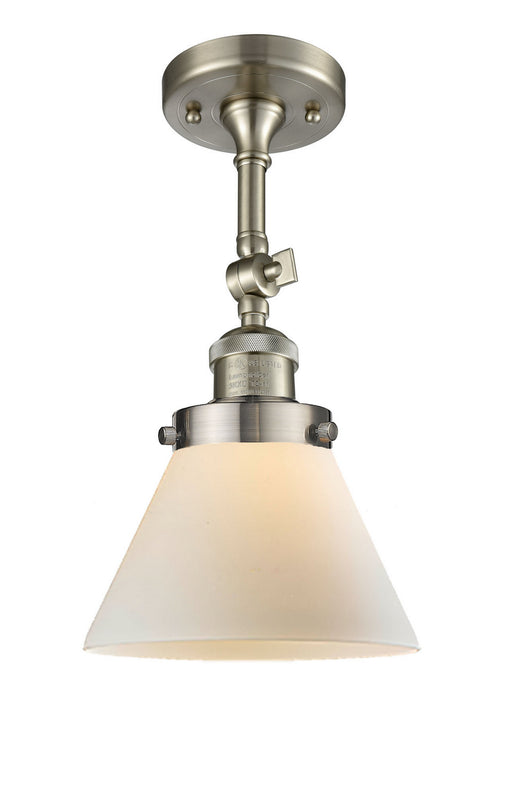 Innovations - 201F-SN-G41 - One Light Semi-Flush Mount - Franklin Restoration - Brushed Satin Nickel