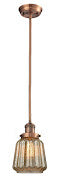 Innovations - 201S-AC-G146 - One Light Mini Pendant - Franklin Restoration - Antique Copper