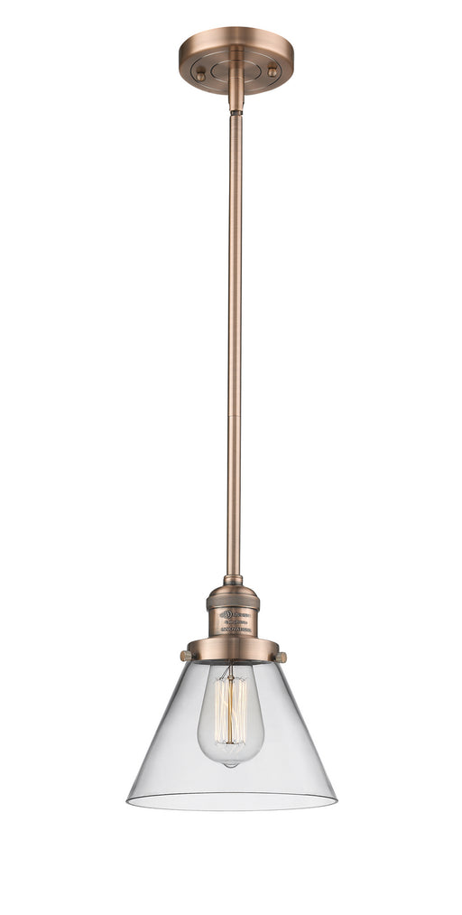 Innovations - 201S-AC-G42 - One Light Mini Pendant - Franklin Restoration - Antique Copper