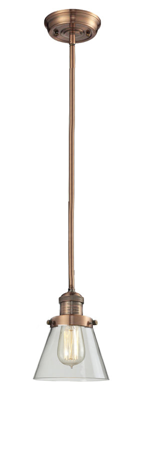 Innovations - 201S-AC-G62 - One Light Mini Pendant - Franklin Restoration - Antique Copper