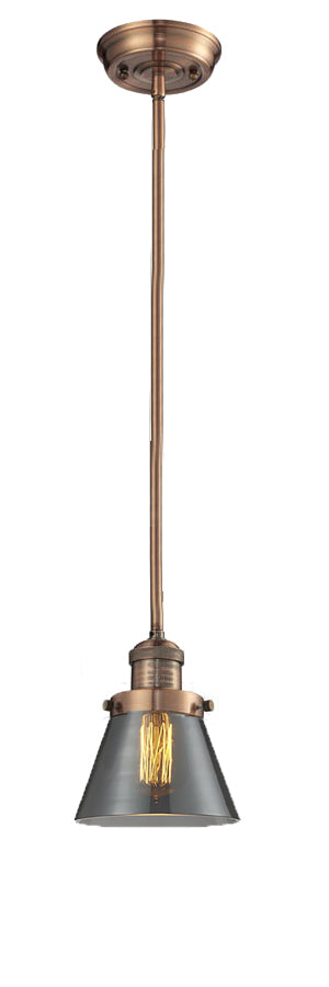 Innovations - 201S-AC-G63 - One Light Mini Pendant - Franklin Restoration - Antique Copper