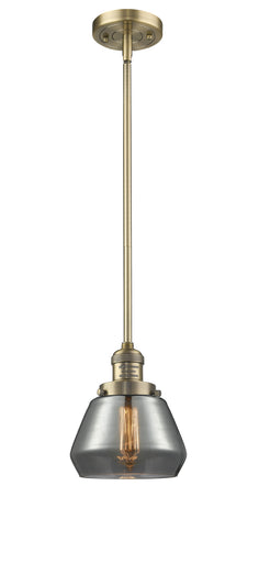 Franklin Restoration One Light Mini Pendant Brushed Brass