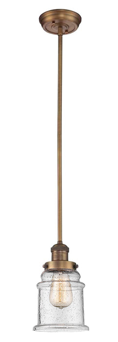 Innovations - 201S-BB-G184 - One Light Mini Pendant - Franklin Restoration - Brushed Brass