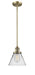 Innovations - 201S-BB-G42 - One Light Mini Pendant - Franklin Restoration - Brushed Brass