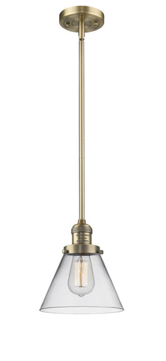 Franklin Restoration One Light Mini Pendant Brushed Brass