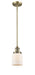 Innovations - 201S-BB-G51 - One Light Mini Pendant - Franklin Restoration - Brushed Brass