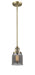 Innovations - 201S-BB-G53 - One Light Mini Pendant - Franklin Restoration - Brushed Brass