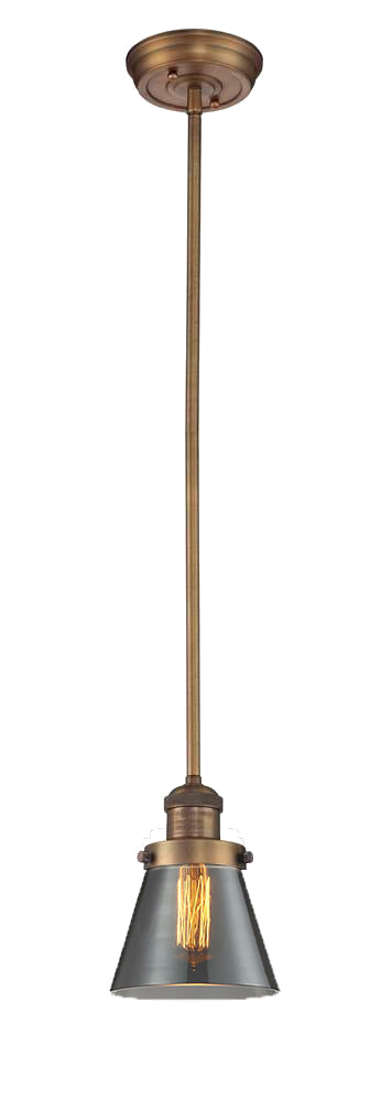 Innovations - 201S-BB-G63 - One Light Mini Pendant - Franklin Restoration - Brushed Brass