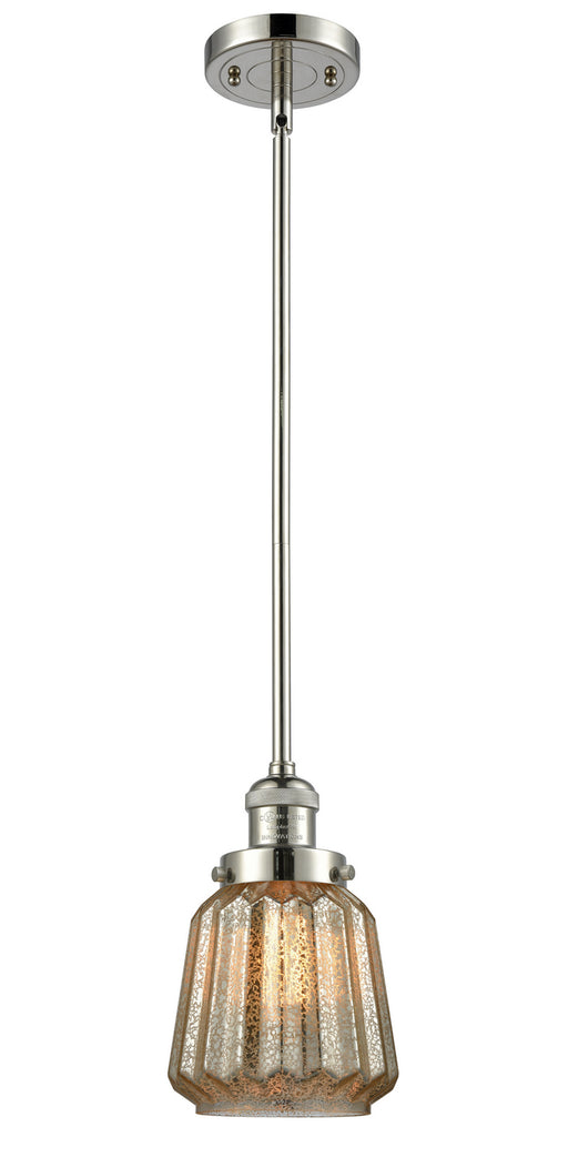 Innovations - 201S-PN-G146 - One Light Mini Pendant - Franklin Restoration - Polished Nickel